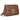 Bolso Pink Desert JYL68137 de cuero marrón mujer, vista frontal y lateral izquierda con cadena dorada - © Calzados Modesto®