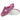 Zapatilla casa mujer textil magenta flor bordada MD402 © Calzados Modesto®