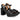 Sandalias piel negro plataforma tacón bloque © Calzados Modesto®
