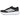 Zapatilla deportiva Adidas negra mujer, vista lateral con tres franjas blancas - © Calzados Modesto®