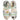 Sandalia plataforma Anekke verde y plata estampado abstracto mujer © Calzados Modesto®