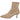 Botín Pink Desert 5807-B camel, vista lateral interior, con cremallera dorada y tacón trapecio - © Calzados Modesto®