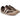 Par de zapatillas deportivas mujer Pink Desert beige y marrón en plano frontal inclinado. - © Calzados Modesto®