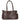 Bolso marón mujer Pink Desert vista posterior, con cierre cremallera y asa cómoda - © Calzados Modesto®