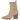 Vista lateral derecha del botín taupe Pink Desert YR912 para mujer con detalles de tachuelas - © Calzados Modesto®