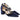 Par de sandalias Pink Desert azul marino para mujer, puntera afilada y cierre textil adherente - © Calzados Modesto®