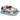 Par de sandalias planas L&R Shoes MDVS23172 para mujer en rosa, azul y marrón, con cierre textil adherente - © Calzados Modesto®