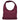 Bolso burdeos Pink Desert KMV309614 para mujer de ante sintético liso en vista frontal - © Calzados Modesto®