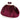 Bolso de fiesta burdeos Pink Desert AST20924, ángulo lateral izquierdo con detalle de cadena. - © Calzados Modesto®