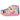 Vista lateral de zapatilla de casa Bubble Bobble gris de niña con print musical y cierre textil adherente - © Calzados Modesto®