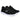 Par de zapatillas deportivas Skechers 12985 negras para mujer, detalle de logo S - © Calzados Modesto®
