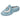 Zapatilla abierta Bubble Bobble azul mujer con diseño de luna y corazón brillante - © Calzados Modesto®
