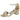 Sandalia Refresh tacón bloque mujer sintético oro MD172585 © Calzados Modesto®