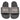 Chanclas Adidas KI6084 gris de pala para hombre, vista de ambas piezas juntas - © Calzados Modesto®