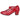 Zapatos de baile Pasos de Baile 17 rojo BUBBLE BOBBLE lunares, vista lateral - © Calzados Modesto®