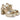 Sandalias doradas CORINA de plataforma con textura piel de serpiente y hebilla - © Calzados Modesto®