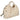 Bolso de rafia beige con tachuelas doradas y asas metálicas PINK DESERT - © Calzados Modesto®