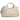 Bolso de rafia beige de PINK DESERT con asa de metal y correa - © Calzados Modesto®