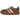 Calzado deportivo Pink Desert marrón de mujer en vista lateral completa con suela de goma - © Calzados Modesto®