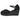 Zapato de cuña PINK DESERT negro de ante con pulsera y suela de esparto - © Calzados Modesto®