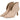 Pareja de botines beige Pink Desert MS7203 mujer, vista frontal y escote pronunciado - © Calzados Modesto®