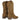 Par de botas Pink Desert H831 marrón mujer vista trasera, con cierre textil adherente - © Calzados Modesto®
