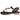 Sandalia de dedo mujer piel marrón adorno dorado tacón dorado OH! MY SANDALS 5864 © Calzados Modesto®