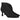 Botines negros Pink Desert MS7203 para mujer, par en primer plano con elegante tacón escultural - © Calzados Modesto®