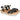 Sandalias plataforma esparto negras piel Oh My Sandals 5693 © Calzados Modesto®