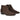 Pareja de botines Pink Desert 6801-B café, vista frontal y lateral con cremallera - © Calzados Modesto®