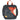 Neceser grande de viaje ANEKKE negro con estampado de chica y asa naranja - © Calzados Modesto®