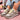 Zapatillas deportivas BUBBLE BOBBLE dalmata beige con cordones amarillos sobre fondo rosa - © Calzados Modesto®