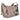 Bolso beige de piel sintética Anekke con estampado patchwork y charms colgantes - © Calzados Modesto®