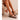 Merceditas beige Pink Desert YR8895 para mujer con cierre de hebilla y perfil marrón - © Calzados Modesto®