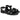 Sandalias piel negro mujer tachuelas doradas 5841 © Calzados Modesto®