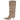 Bota alta de ante sintético beige Bubble Bobble vista de perfil con tacón - © Calzados Modesto®