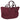 Bolso burdeos BUBBLE BOBBLE JYL68176 para mujer, vista trasera con asas dobles y tejido trenzado. - © Calzados Modesto®