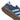 Detalle suela zapatilla ADIDAS KI7754 azul: logo Adidas y patrón antideslizante - © Calzados Modesto®