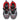 Zapatillas deportivas BUBBLE BOBBLE grises con detalles rojos, cordones y velcro, ideales para niños - © Calzados Modesto®