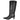 Bota alta negra Pink Desert de mujer con tacón fino visto de perfil - © Calzados Modesto®