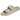 Chancla pala Igor beige mujer con doble hebilla decorativa - © Calzados Modesto®