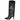 Botas de mujer Pink Desert 2R8B-X9639-06 en negro, detalle textura piel de serpiente frontal - © Calzados Modesto®