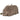 Vista lateral del bolso peludo Pink Desert KMV309566 taupe para mujer mostrando su perfil y textura - © Calzados Modesto®