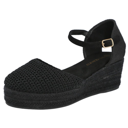 Pink Desert 6010 Alpargatas Mujer Negra