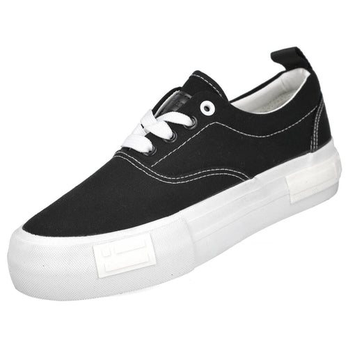 D.Franklin MDDFSH389014 Zapatillas de Lona Negras para Mujer