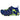 Sandalia Joma LR.S. Seven JR azul para niño, vista lateral con cierre textil adherente y cordones verdes - © Calzados Modesto®