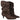 Par de botas marrón Pink Desert MY-050 mujer con tacón, mostrando su estilo arrugado elegante - © Calzados Modesto®