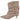 Vista lateral de botín slouchy Pink Desert en tonos beige para mujer - © Calzados Modesto®