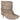 Par de botines camperos con fruncidos Pink Desert de terciopelo beige - © Calzados Modesto®
