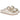 Zaxy MD18063 sandalia beige mujer, par de chanclas con hebillas doradas y plataforma - © Calzados Modesto®